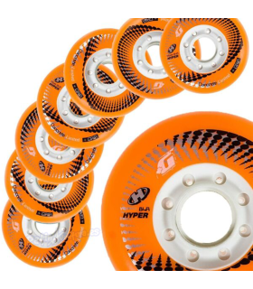 Pack Ruedas Hyper 76mm 84A + Rodamientos Titalium 9 + Separadores