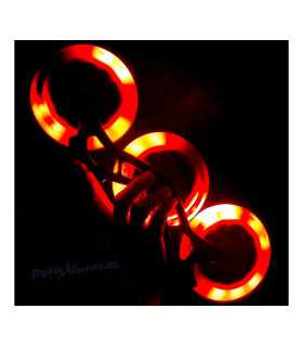 Rueda 125mm Led Roja Lazerwheelz 88A