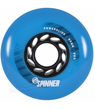 Ruedas Freeskate Spinner 80mm 88A Azul