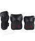 Pack 3 Protecciones Triple Pad Set SFR Negro/Rojo Niños