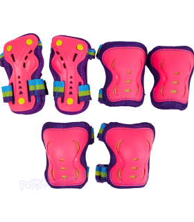 Pack 3 Protecciones Triple Pad Set SFR Tropical Niñas