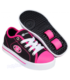 Zapatillas Con Ruedas Heelys Classic X2 Black/White/Hot Pink