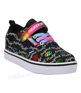 Zapatillas Con Ruedas Heelys X2 Pro 20 Black/White/Rainbow