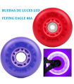 Ruedas Flying Eagle Lazer Wheelz 88A con Luces Led