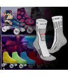 4 pares de calcetines de patinaje artístico, medias altas, calcetines de  patinaje sobre hielo, calcetines de nailon para patinaje sobre hielo, danza