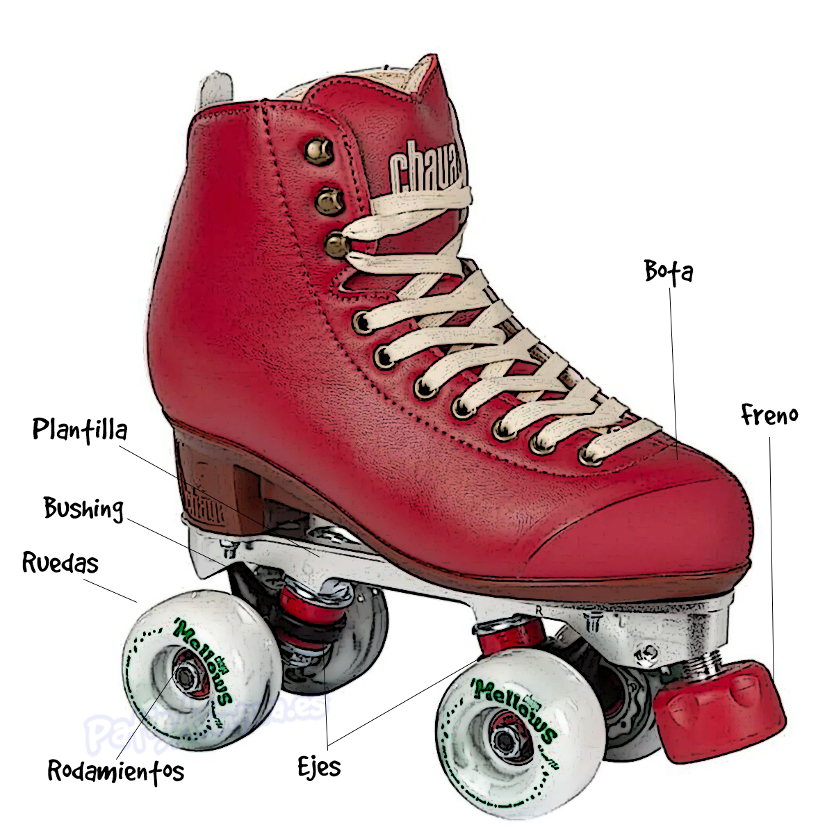 patines de 4 ruedas